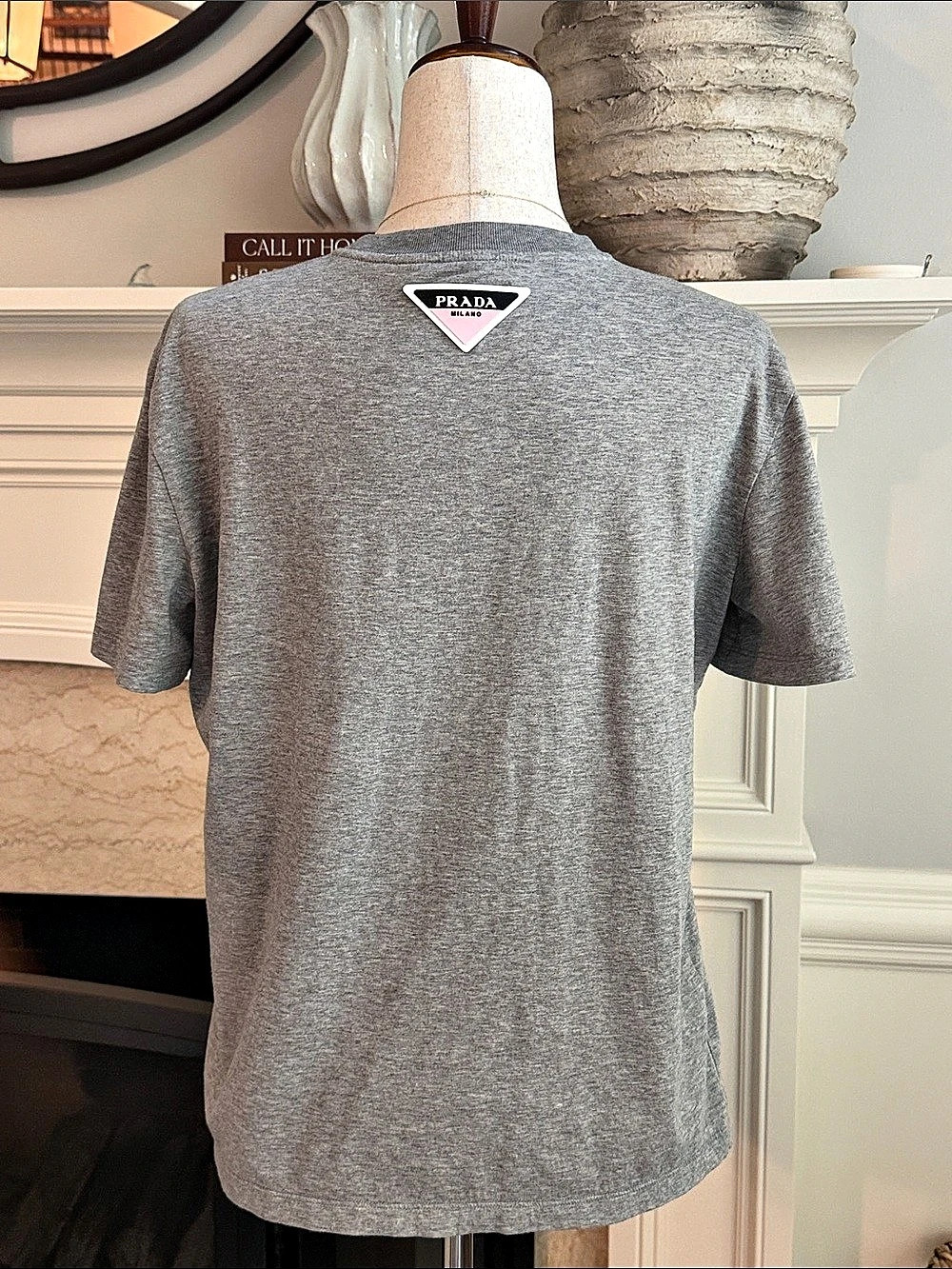 Prada Triangle Logo T Shirt